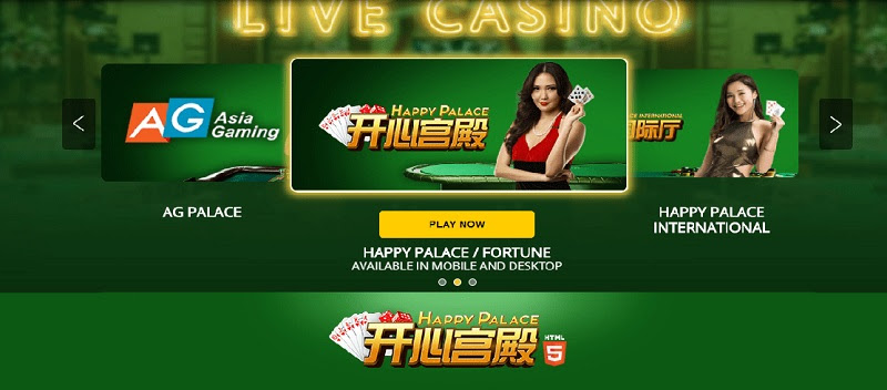 Người chơi có thể tham gia live casino tại HAPPY8